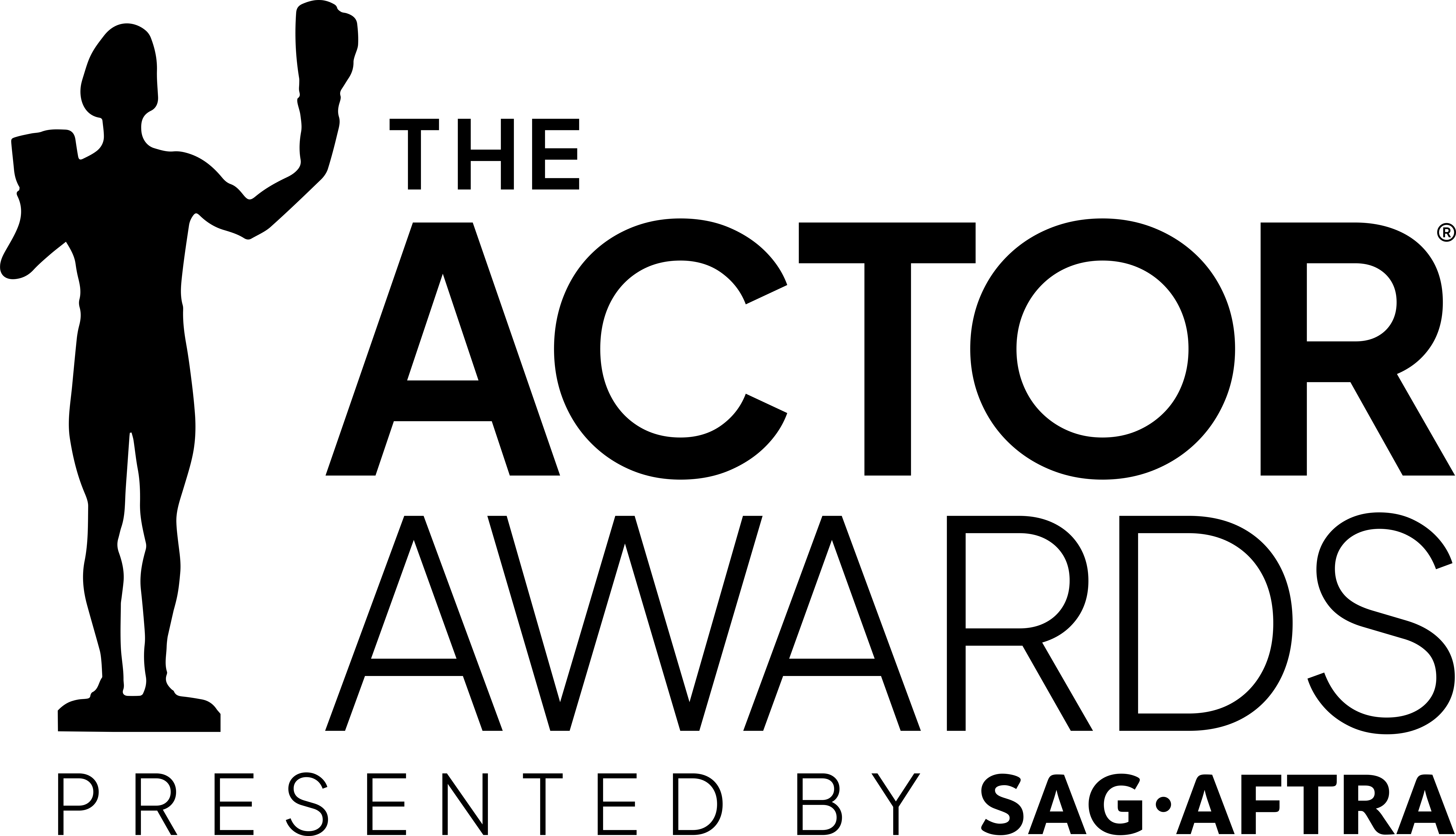 Actor Awards Logo, Black and White